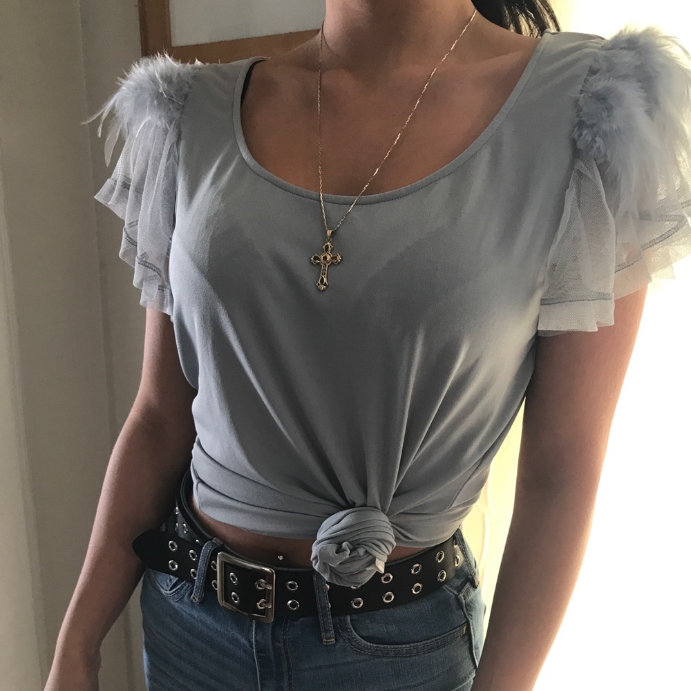 Feathery Blouse
